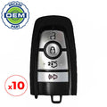 10 x 2017-2020 Ford / 4-Button Smart Key / PN: 164-R8150 / M3N-A2C93142300 (OEM Recase)