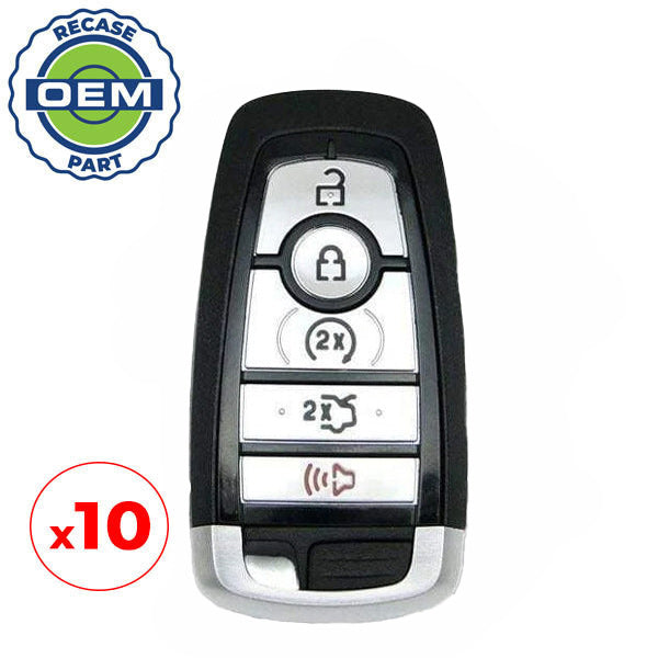 10 x 2017-2022 Ford / 5-Button Smart Key / PN: 164-R8149 / M3N-A2C93142600 (OEM Recase)