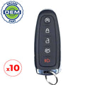 10 x 2012-2019 Ford / 5-Button Smart Key / PN: 164-R8092 / M3N5WY8609 (OEM Recase)