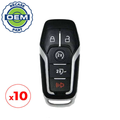 10 x 2015-2017 Ford / 5-Button Smart Key / PN: 164-R8117 / M3N-A2C31243300 (OEM Recase)