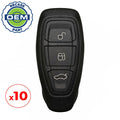 10 x 2015-2019 Ford Focus / 3-Button Smart Key / PN: 164-R8147 / KR5876268 (OEM Recase)