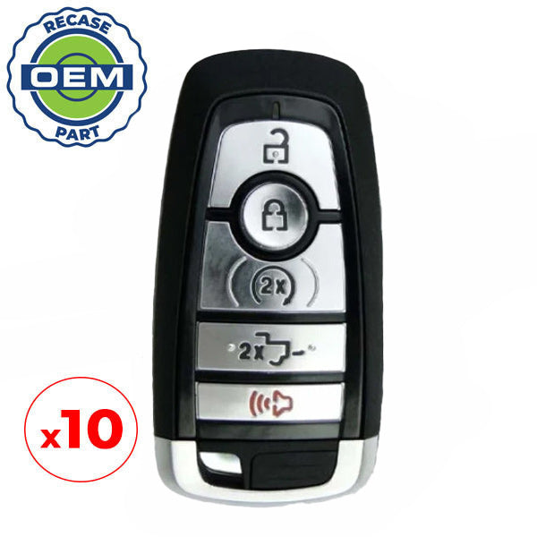10 x 2017-2024 Ford F-Series / 5-Button Smart Key / PN: 164-R8166 / M3N-A2C93142600 (OEM Recase)