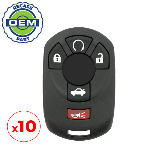 10 x 2005-2007 Cadillac STS / 5-Button Keyless Entry Remote / PN: 15212382 / M3N65981403  (OEM Recase)