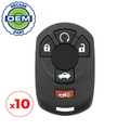 10 x 2005-2007 Cadillac STS / 5-Button Keyless Entry Remote / PN: 15212382 / M3N65981403  (OEM Recase)