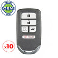 10 x 2016-2018 Honda / 5-Button Smart Key / PN: 72147-TG7-A11 / KR5V2X V44 (OEM Recase)