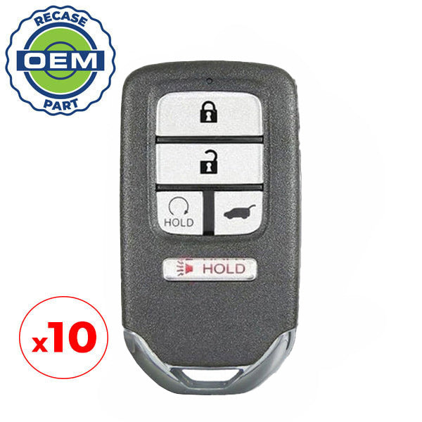 10 x 2016-2018 Honda / 5-Button Smart Key / PN: 72147-TG7-A11 / KR5V2X V44 (OEM Recase)