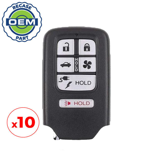 10 x 2018-2021 Honda Clarity / 6-Button Smart Key / PN: 72147-TRW-A01 / KR5V2X (OEM Recase)