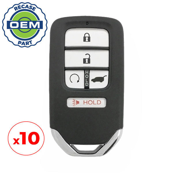10 x 2016-2020 Honda CR-V Civic Pilot / 5-Button Smart Key / PN: 72147-TG7-A31 / KR5V2X V44 (Driver 1) (OEM Recase)