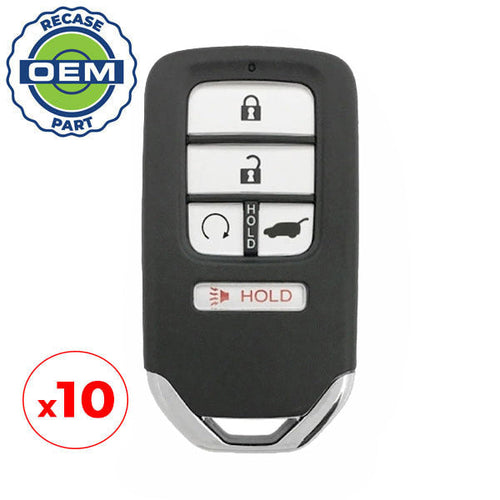 10 x 2016-2020 Honda CR-V Civic Pilot / 5-Button Smart Key / PN: 72147-TG7-A31 / KR5V2X V44 (Driver 1) (OEM Recase)