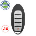 10 x 2013-2016 Infiniti / 5-Button Smart Key / PN: 285E3-9NB5A / KR5S180144014 (IC 014) (OEM Recase)