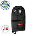 10 x 2011-2019 Dodge Durango Journey / 3-Button Smart Key / PN: 68066349AF / M3N-40821302 (OEM Recase)