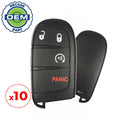 10 x 2011-2020 Dodge Durango Journey / 4-Button Smart Key / PN: 68066350AA / M3N-40821302 (OEM Recase)