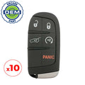 10 x 2014-2020 Jeep Grand Cherokee / 5-Button Smart Key / PN: 68143505AC / M3N40821302 (OEM Recase)