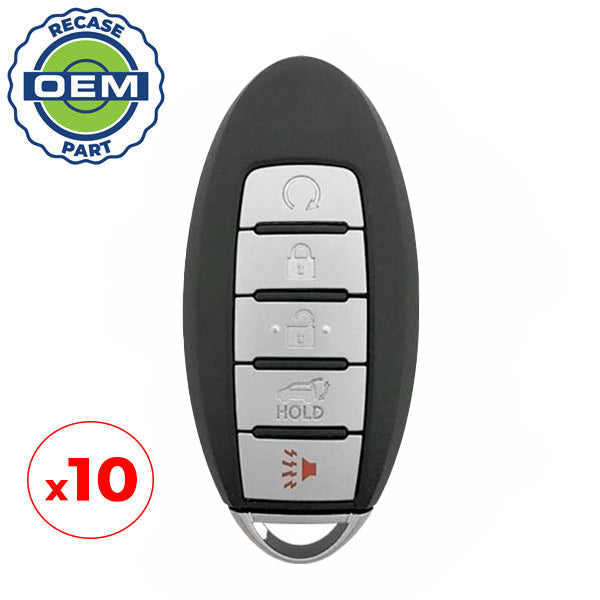 10 x 2014-2019 Nissan Murano Pathfinder / 5-Button Smart Key / PN: 285E3-5AA5A / FCC: KR5S180144014 (IC204) (OEM RECASE)