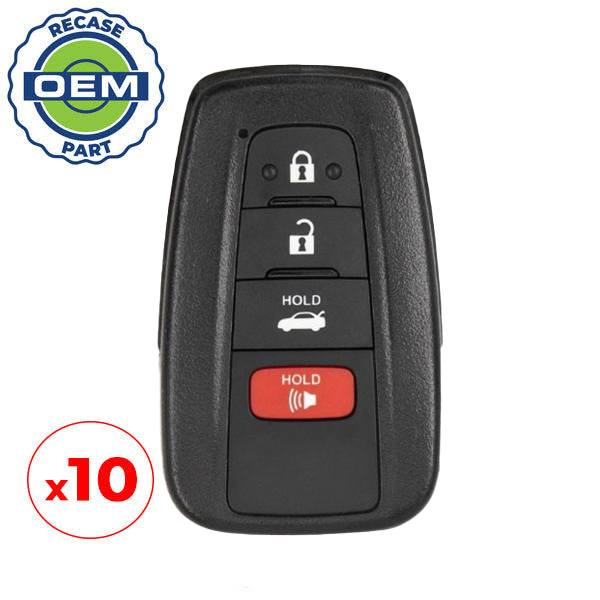 10 x Toyota Camry / 4-Button Proximity Smart Key / PN: 89904-06350 / HYQ14FBC (OEM Recase)