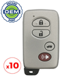 10 x 2007-2010 Toyota Camry / 4-Button Smart Key / PN: 89904-06041 / 0140 Board / HYQ14AAB (OEM Recase)