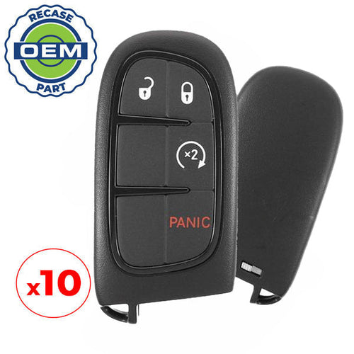 10 x 2013-2018 Dodge Ram / 4-Button Smart Key / PN: 56046956AE / GQ4-54T (OEM Recase)