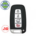 10 x 2011-2017 Hyundai / 4-Button Smart Key / PN: 95440-2V100 / SY5HMFNA04 (OEM Recase)