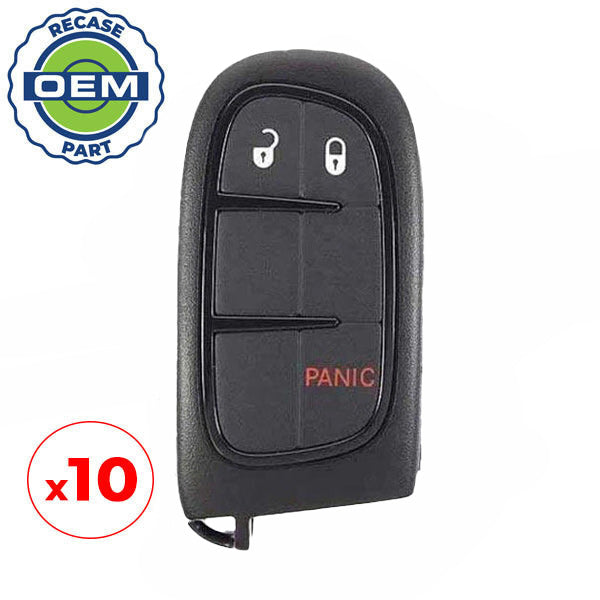 10 x 2013-2018 Dodge Ram / 3-Button Smart Key / PN: 56046954AG / GQ4-54T (OEM Recase)