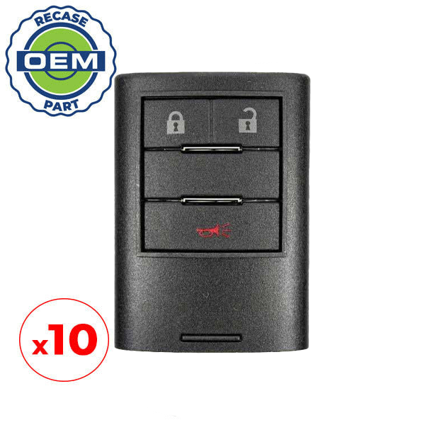 10 x 2010-2016 Cadillac / 3-Button Smart Key / PN: 20984232 / NBG009768T (OEM Recase)