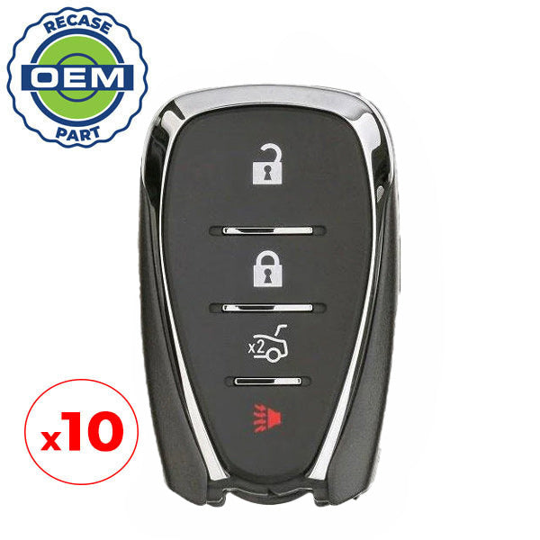 10 x 2016-2020 Chevrolet / 4-Button Smart Key / PN: 13584504 / HYQ4EA (OEM Recase)