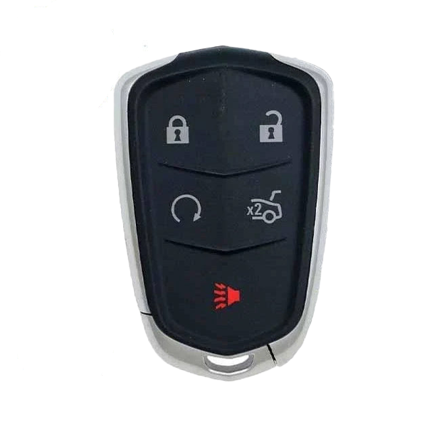 10 x 2015-2020 Cadillac / 5-Button Smart Key / PN: 13598538 / HYQ2EB (OEM Recase)