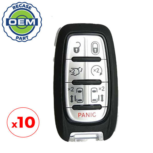 10 x 2017-2019 Chrysler Pacifica / 7-Button Smart Key / PN: 68217832AC / M3N-97395900 (OEM Recase)