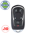 10 x 2017-2020 Buick Envision / 5-Button PEPS Smart Key / PN: 13584500 / HYQ4AA (OEM Recase)