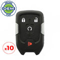 10 x 2017-2022 GMC / 4-Button Smart Key / PN: 13584513 / HYQ1EA (OEM Recase)
