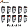 10 x Xhorse - XEKF20EN - Super Remote / Knife Type / 4-Button Universal Flip Key / VVDI Super Chip for VVDI Tools (Pack 