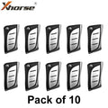 10 x Xhorse VVDI Super Remote / Lexus Style / 3-Button Universal Flip Key / XT27 XT27A66 Super Chip for VVDI Tools (Pack