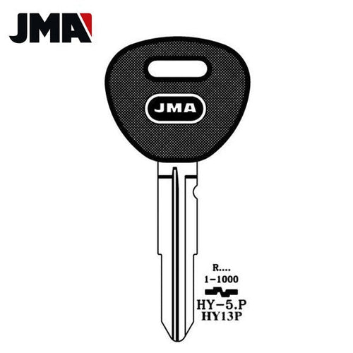 1995-2005 Hyundai HY-5.P / HY13P Double Sided 8 Cut Plastic Head Key Blank (JMA)