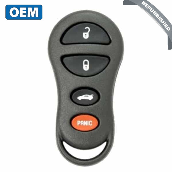 1998-2000 Chrysler Dodge / 4-Button FOB Keyless Entry Remote / PN: 4602268 / GQ43VT9T  (OEM Refurb)