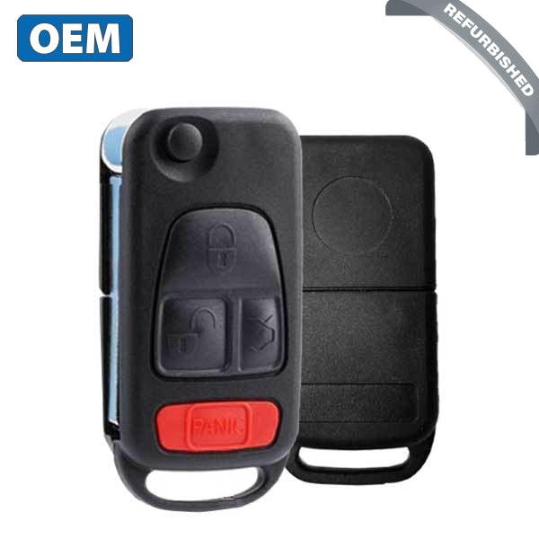 1998-2005 Mercedes / 4-Button Flip Key / PN: KPT6095 / NCZ MB1K (OEM Refurb)