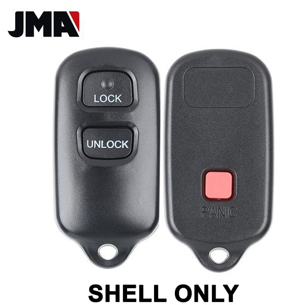 1998-2008 Toyota Keyless Entry Remote SHELL for GQ43VT14T - Black (JMA-TOYO-2-RKE)
