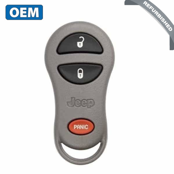 1999-2004 Jeep Cherokee / Grand Cherokee / 3-Button FOB Keyless Entry Remote / PN: 56036859 / 56036860 / GQ43VT9T / (OEM