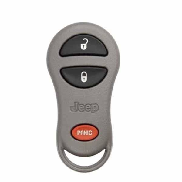 1999-2004 Jeep Cherokee / Grand Cherokee / 3-Button FOB Keyless Entry Remote / PN: 56036859 / 56036860 / GQ43VT9T / (OEM