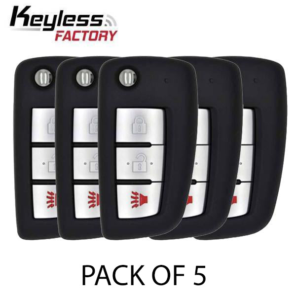 5 x 2014-2019 Nissan Rogue / 3-Button Flip Key / PN: 28268-4BA1A / CWTWB1G767 / (BUNDLE OF 5) (5xRFK-NIS-767)