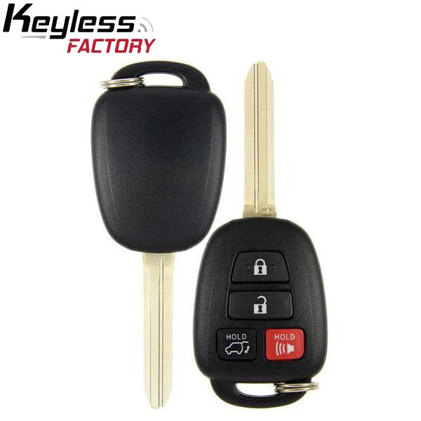 2015-2018 Toyota RAV4 / 4-Button Remote Head Key / PN: 89070-0R221 / HYQ12BDP (H Chip) (Canada) (AFTERMARKET)