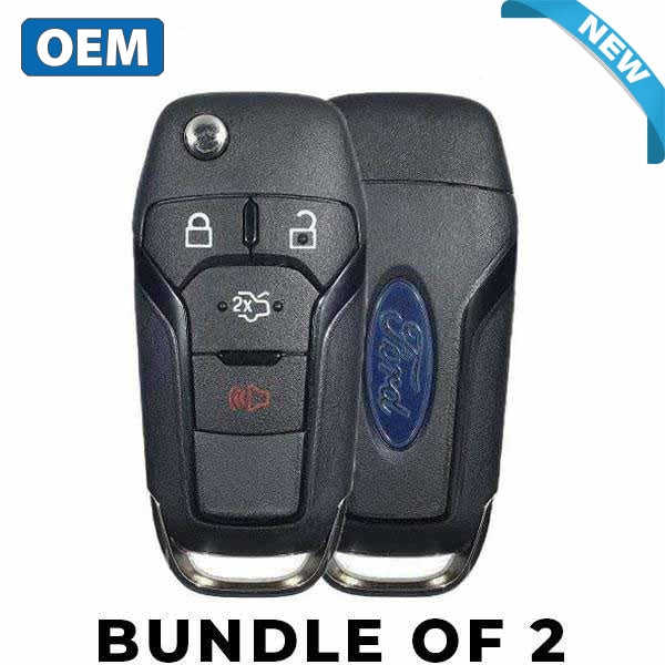 2 x 2013-2016 Ford Fusion / 4-Button Flip Key / PN: 164-R7986 / N5F-A08TAA (Bundle of 2)