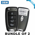 2 x 2017-2019 Huyndai Elantra GT / 4-Button Flip Key / PN: 95430-G3100 / OSLOKA-450T (OEM) (BUNDLE OF 2)