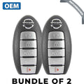 2 x 2017-2020 Nissan Armada / 5-Button Smart Key / PN: 285E3-1LB5A / CWTWB1G744 (Bundle of 2)
