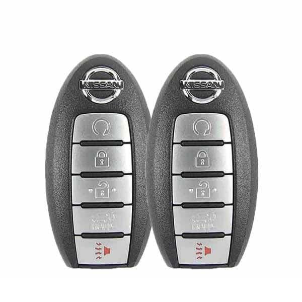 2 x 2017-2020 Nissan Rogue / 5-Button Smart Key / 285E3-6FL7B / KR5S180144106 (OEM) (Bundle of 2)