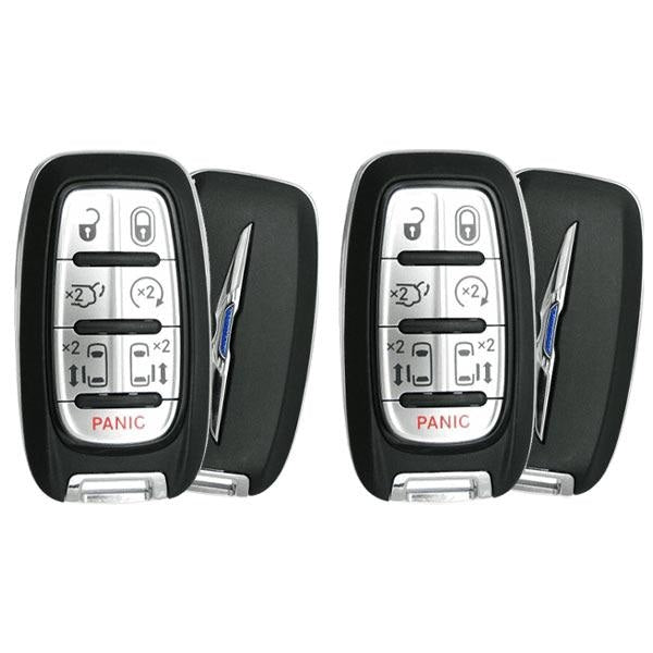 2 x 2017-2022 Chrysler Pacifica Voyager / 7-Button Smart Key / No KeySense / PN: 68217832AC/ M3N-97395900 (OEM Refurb) (