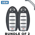2 x 2019-2020 Nissan Altima / 5-Button Smart Key / PN: 285E3-6CA6A / KR5TXN4 (OEM Refurb) (BUNDLE OF 2)