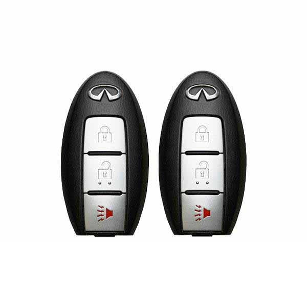 2 x Infiniti 2008-2017 / 3-Button Prox Smart Key / PN: 285E3-1BA7A / KR55WW49622 (OEM) (Bundle of 2)
