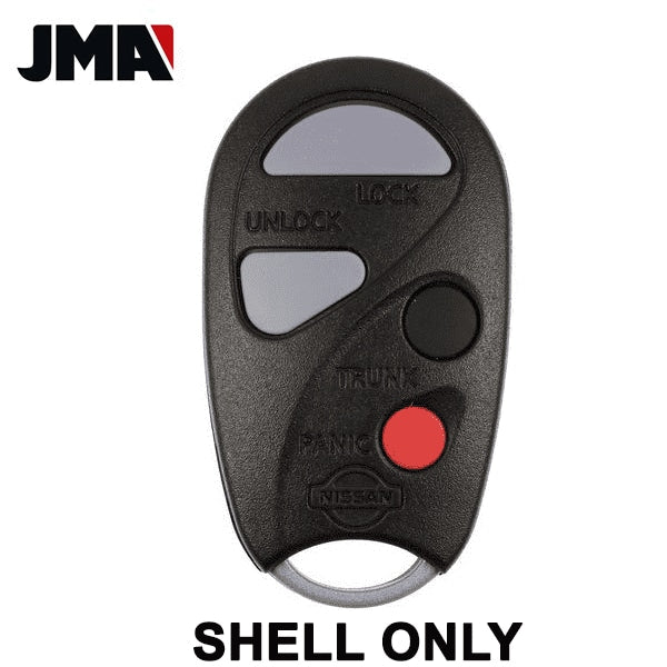 2000-2004 Nissan Keyless Entry Remote SHELL for NHVBU427 - Black (JMA-NIS-3-RKE)
