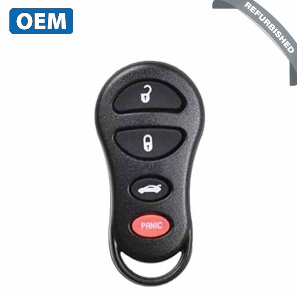 2000-2005 Dodge Chrysler / 4-Button Keyless Entry Remote / PN: 04759008 / GQ43VT9T (OEM Refurb)