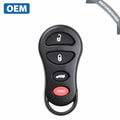2000-2005 Dodge Chrysler / 4-Button Keyless Entry Remote / PN: 04759008 / GQ43VT9T (OEM Refurb)