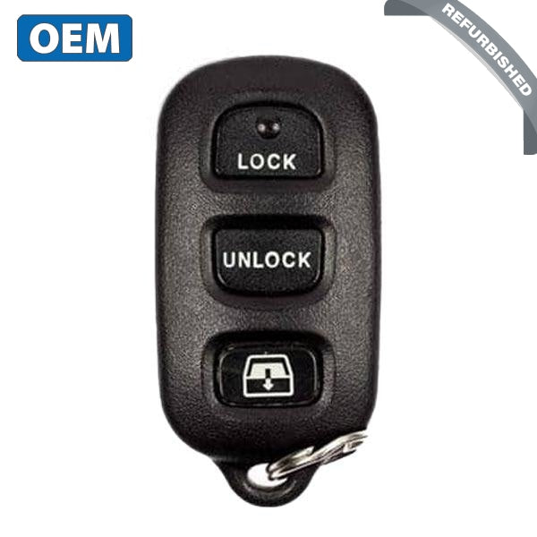 2001-2004 Toyota Sequoia / 4-Button Keyless Entry Remote / w/Rear Glass / PN: 89742-0C010 / HYQ12BAN (OEM Refurb)